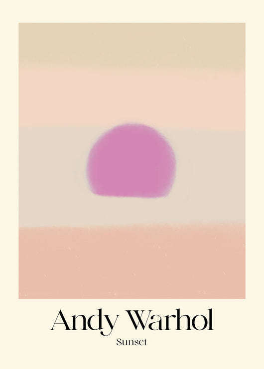 Pastel Sunset - Andy Warhol